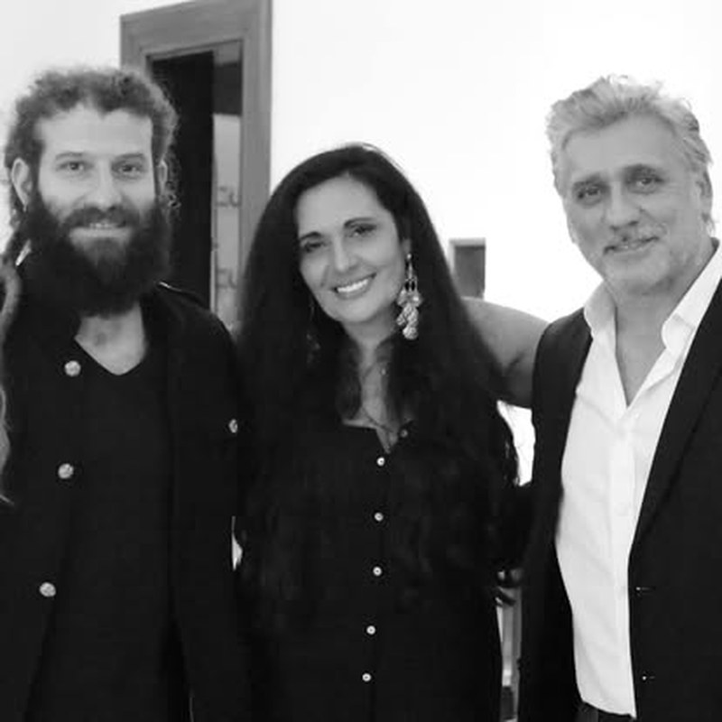Avec Shimrit Greilsammer et Lior Ashkenazi, tournage de « Rendez-vous en terre promise »