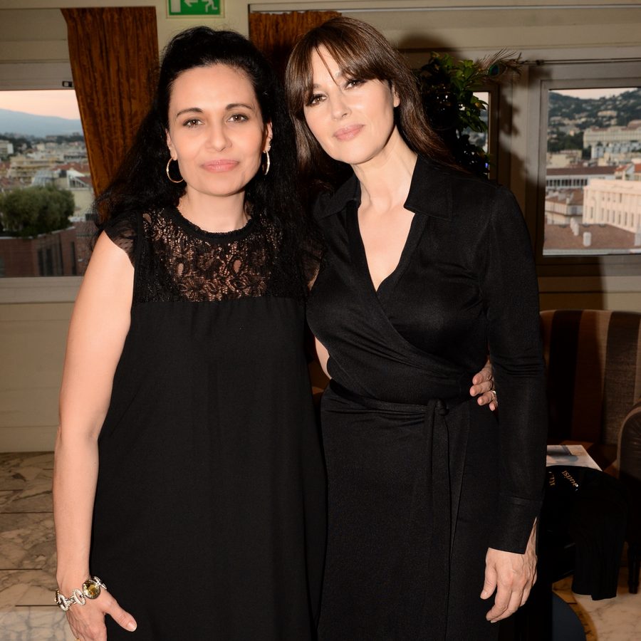 Avec Monica Bellucci, marraine de Paroles de femmes
