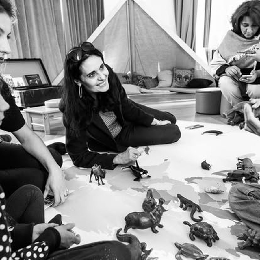 En atelier avec les enfants de SOS Autisme France
